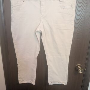 Talbots Signature White Cropped Ankle Jeans